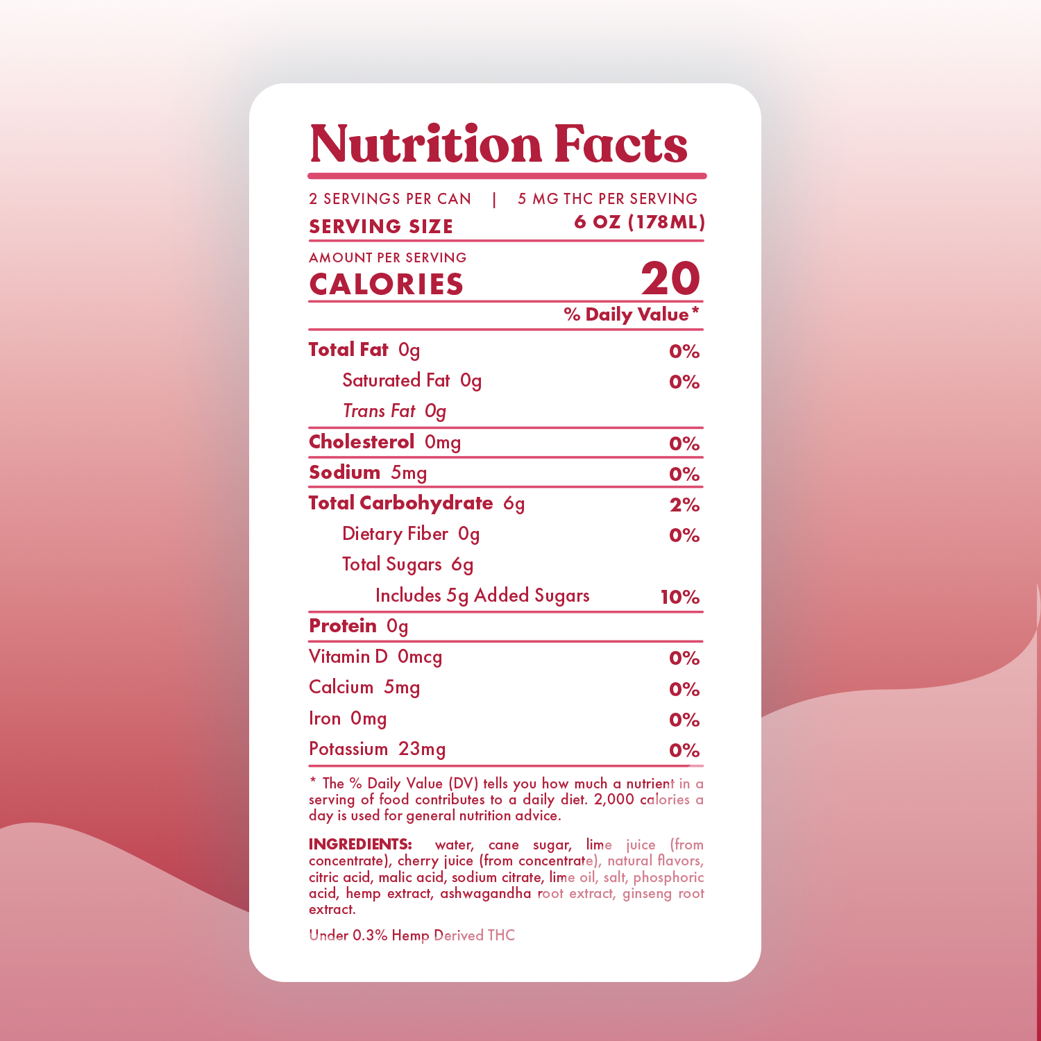 THC-Infused Cherry Limeade Cocktail