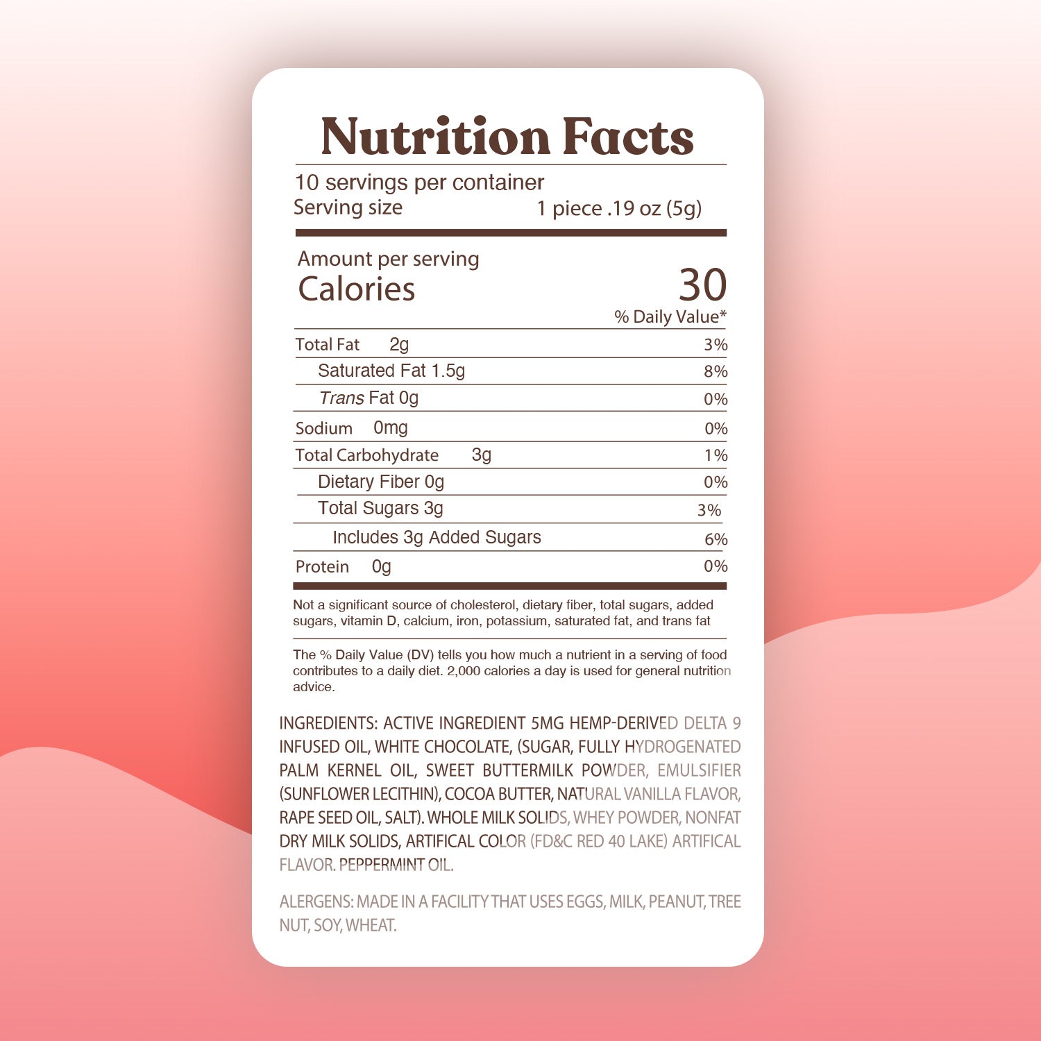 Pepermint Crunch THC-Infused Chocolates