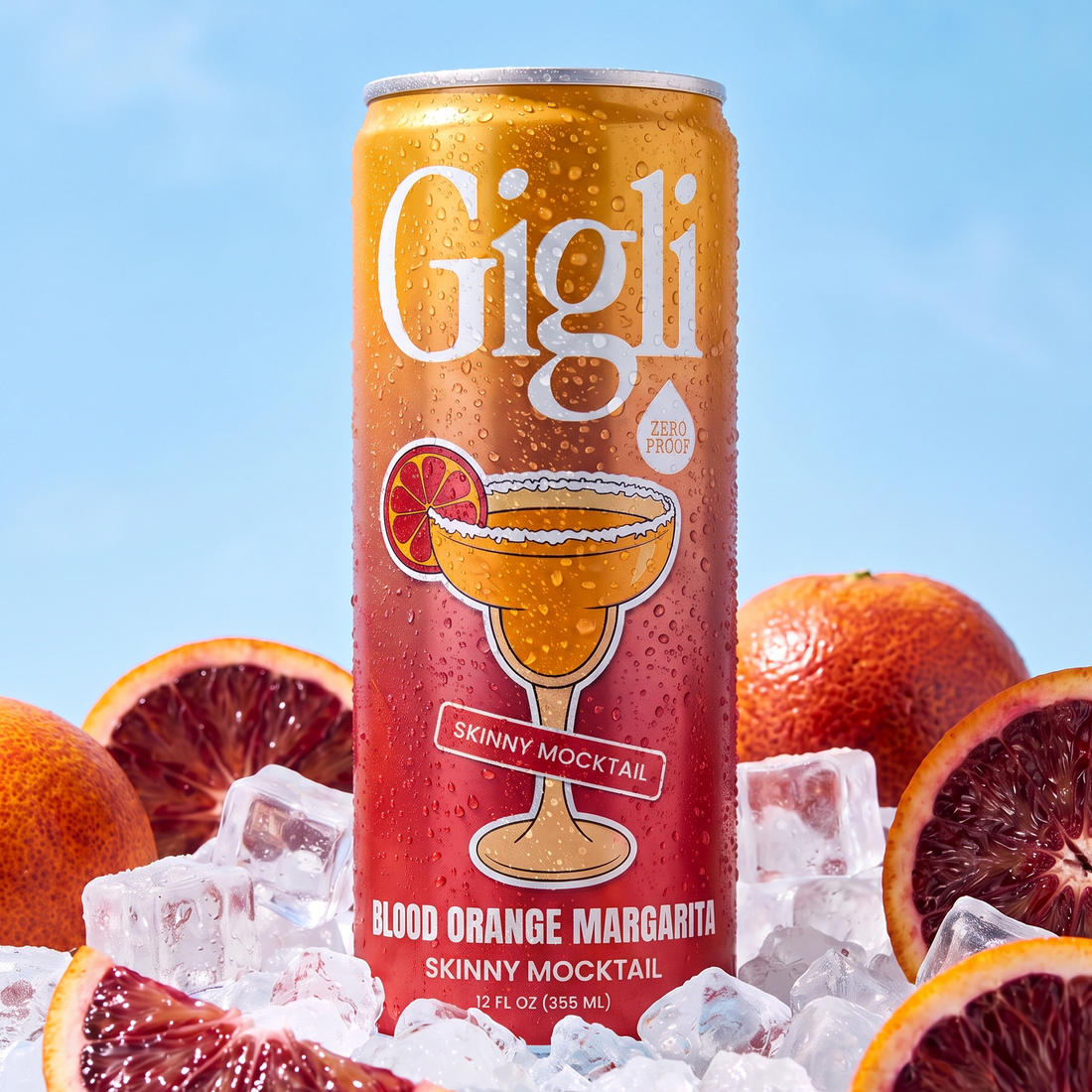 Blood Orange Margarita Skinny Mocktail