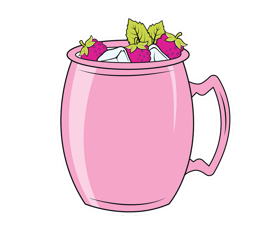 Raspberry Mule Skinny Mocktail