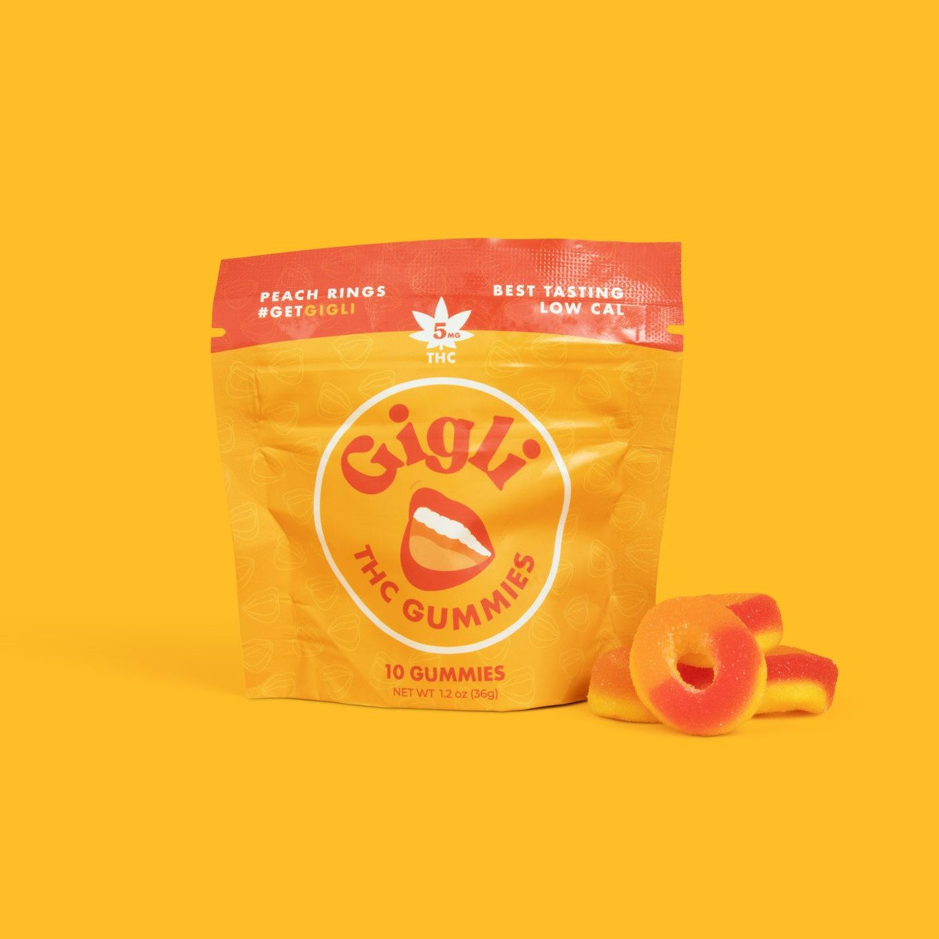 Peach Rings | 10-pack | 5mg
