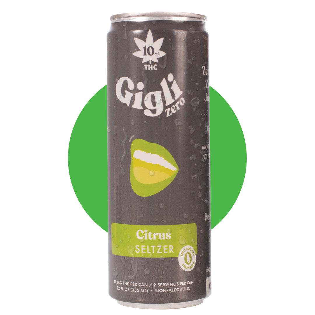 THC-Infused Citrus Seltzer