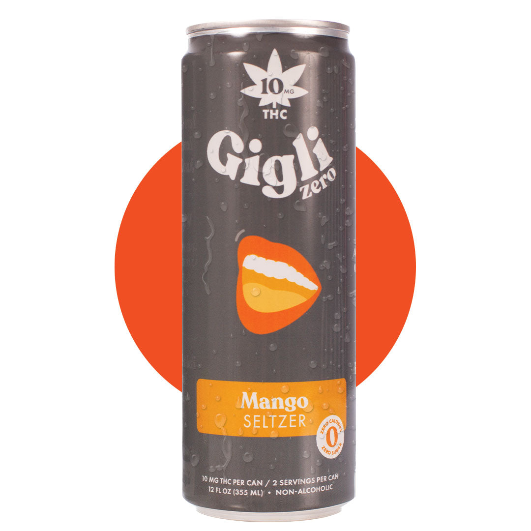 Gigli 10 mg THC seltzer zero mango