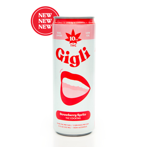 THC-Infused Strawberry Spritz Cocktail