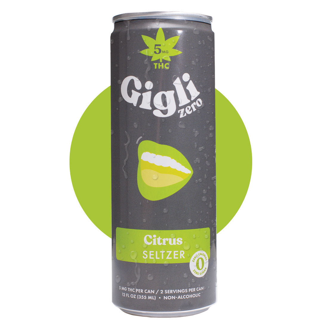 THC-Infused Citrus Seltzer