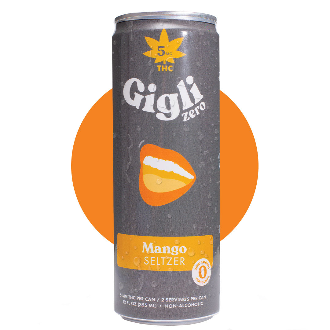 Gigli 5 mg THC seltzer zero mango