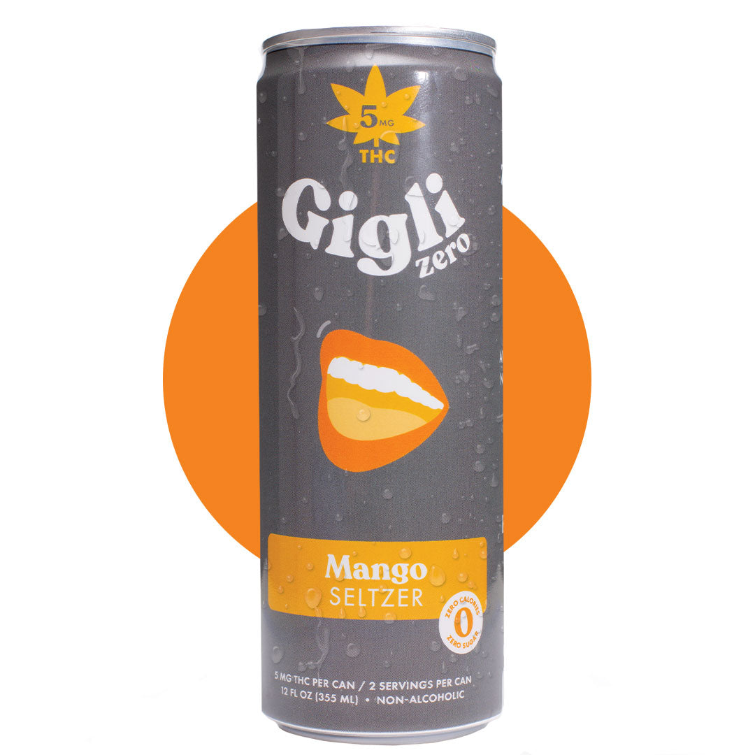 THC-Infused Mango Seltzer
