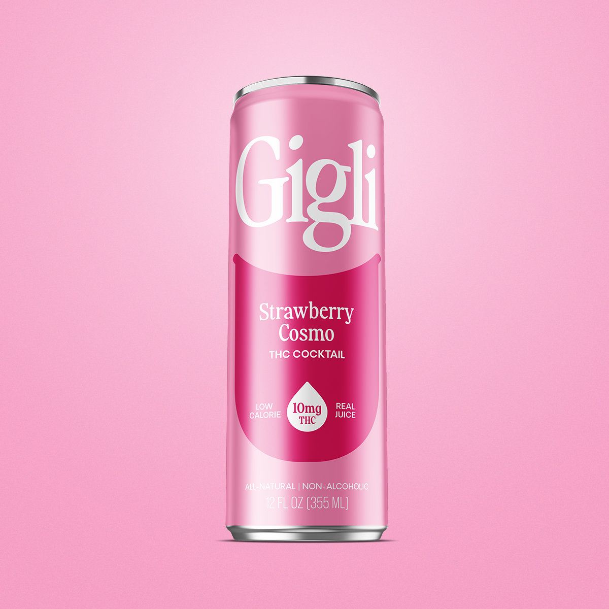 THC-Infused Strawberry Cosmo Cocktail