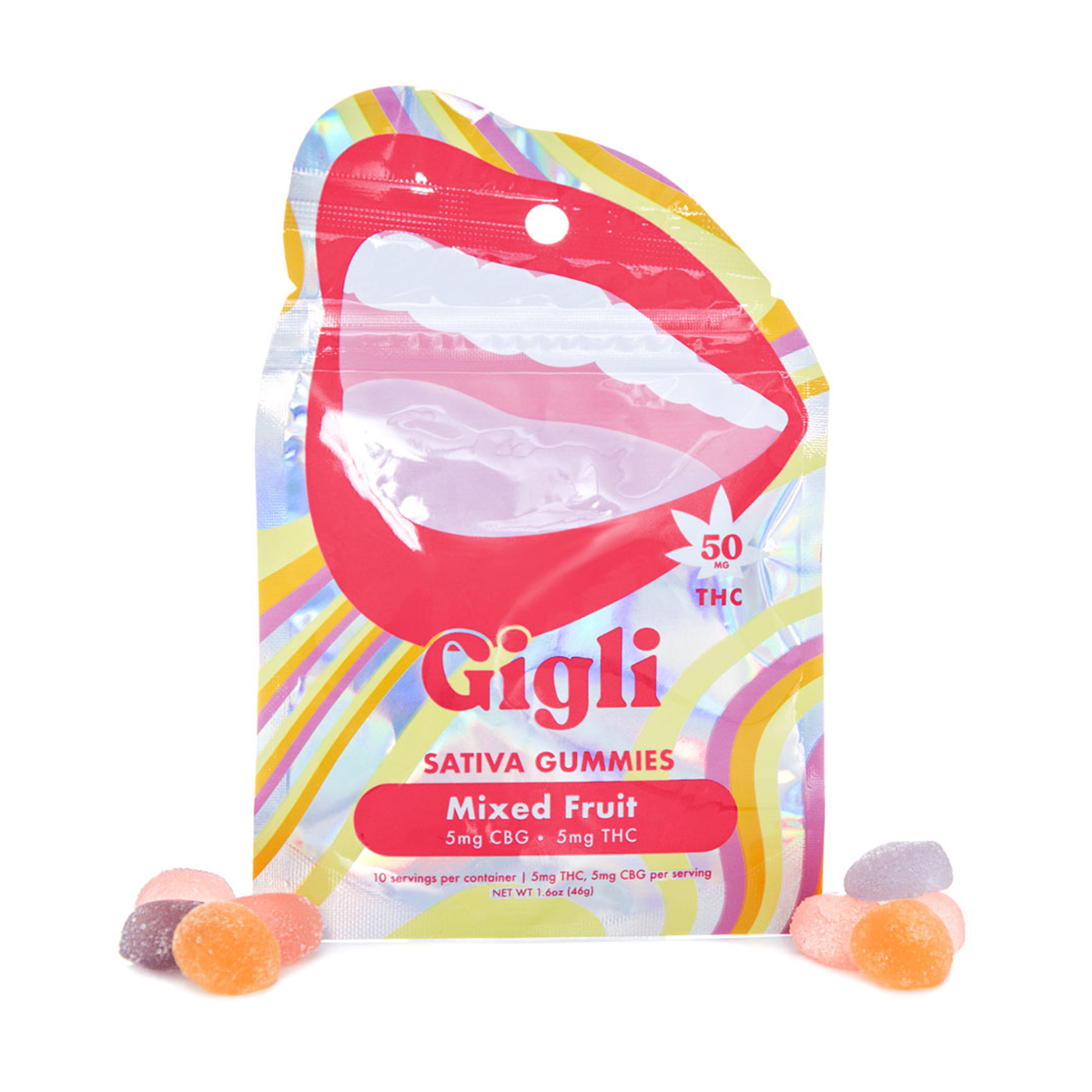 THC Sativa Gummies 5mg Delta 9 | Mixed Fruit