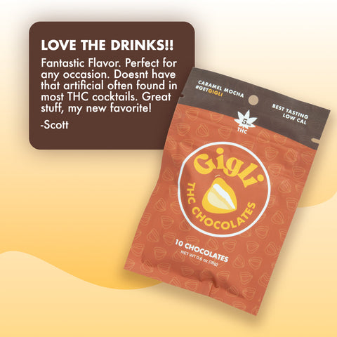Caramel Mocha THC-Infused Chocolates