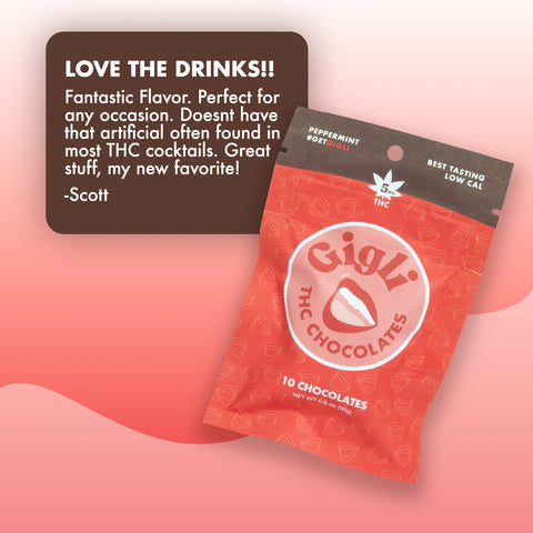 Pepermint Crunch THC-Infused Chocolates