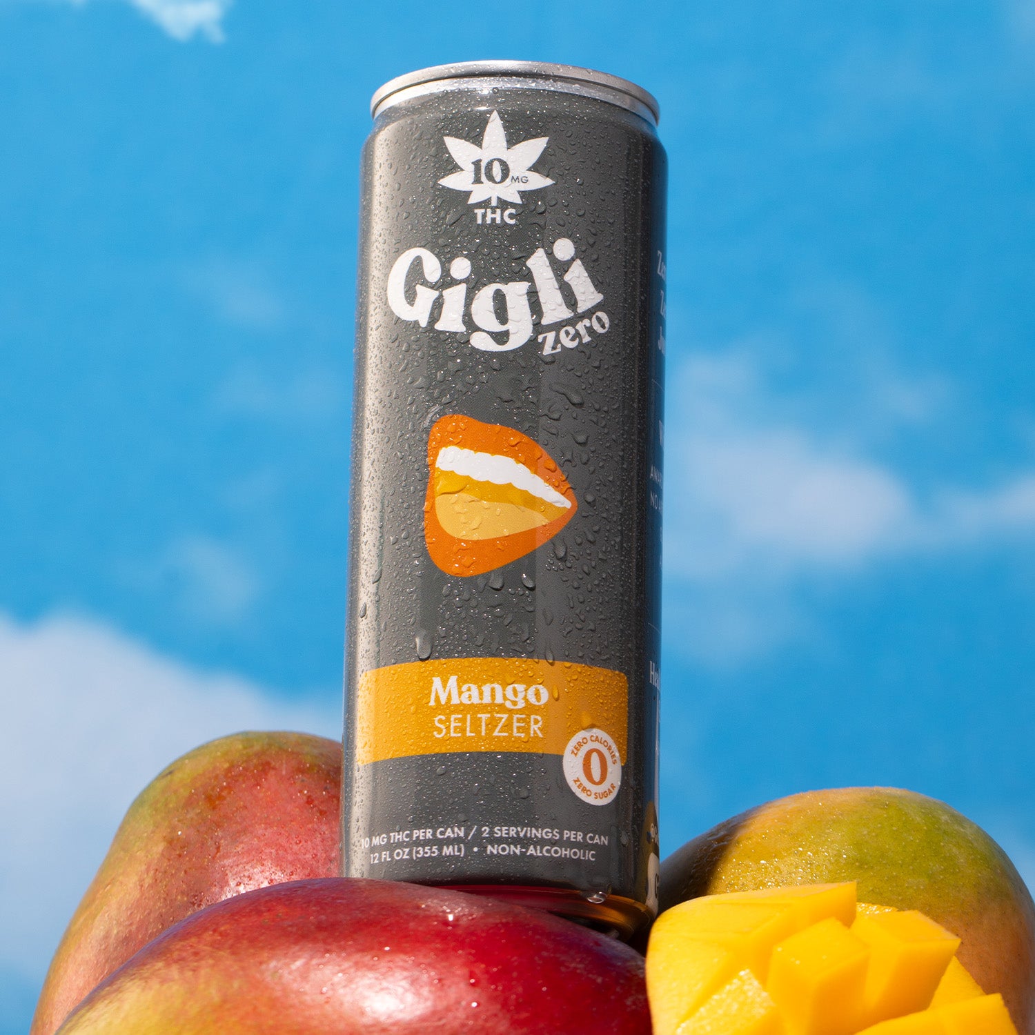 THC-Infused Mango Seltzer