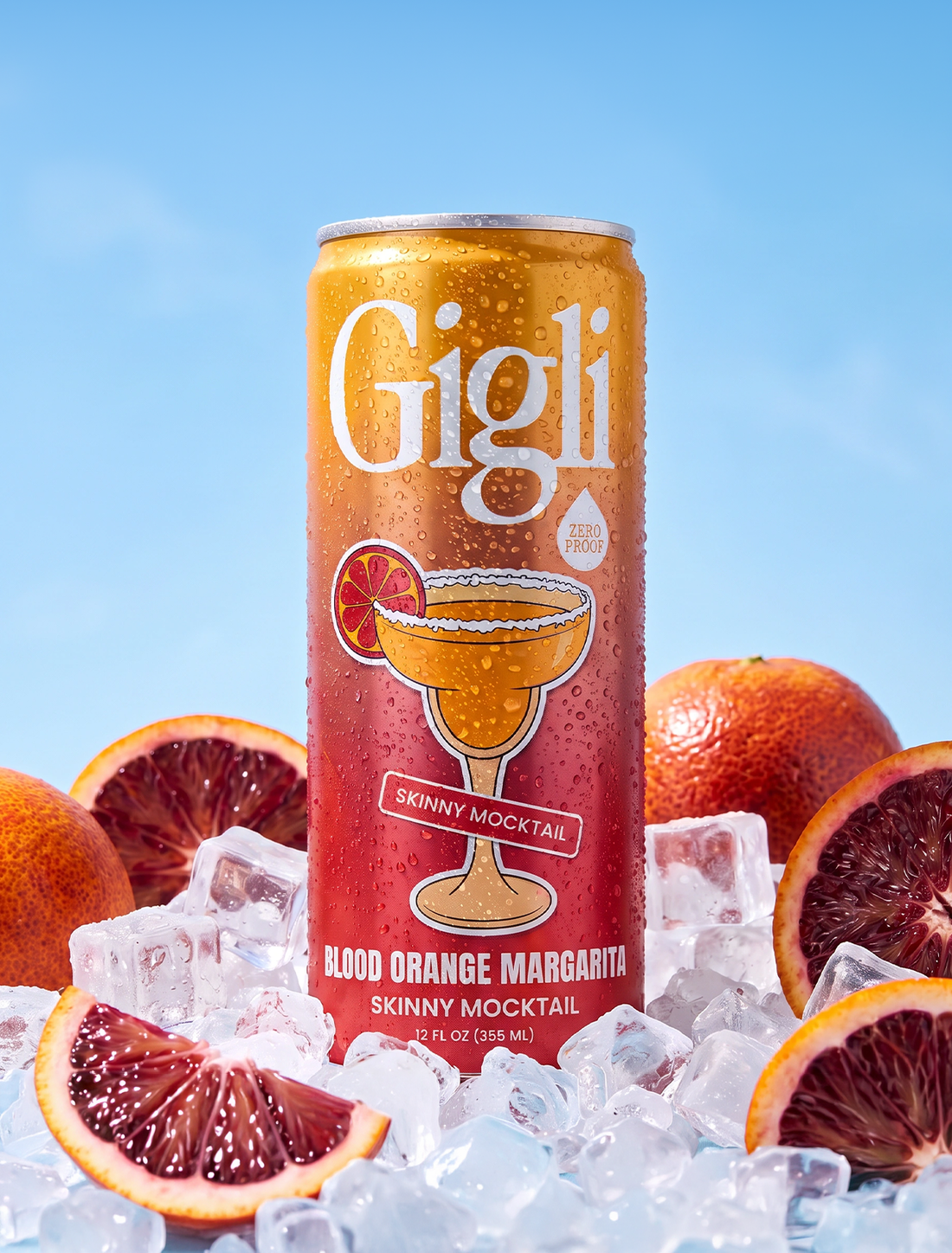 Blood Orange Margarita Skinny Mocktail