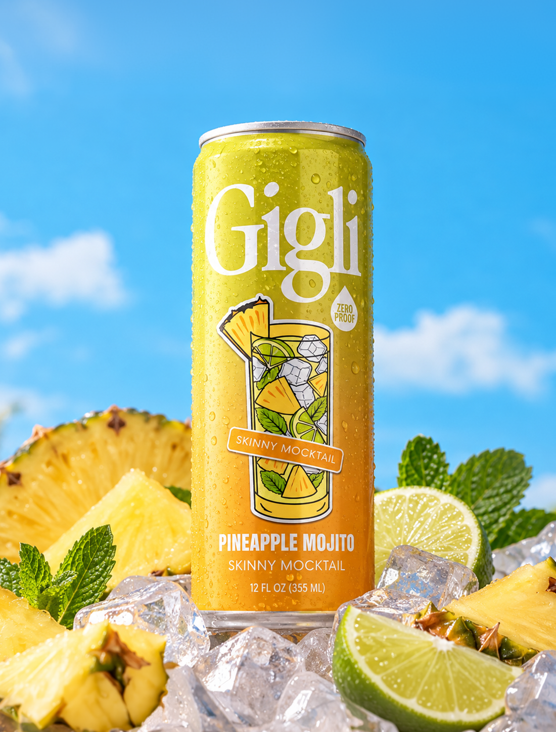 Pineapple Mojito Skinny Mocktail