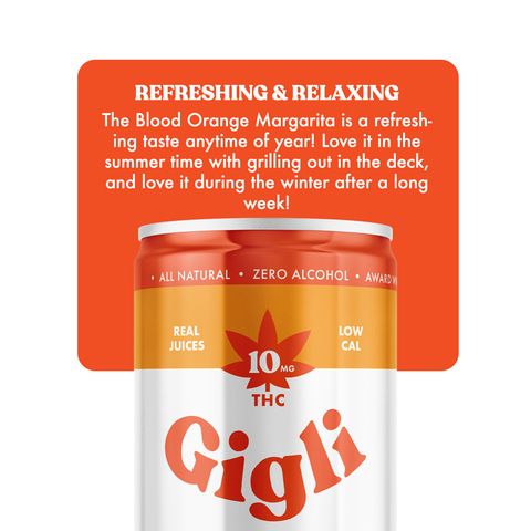 THC Infused Blood Orange Margarita Cocktail