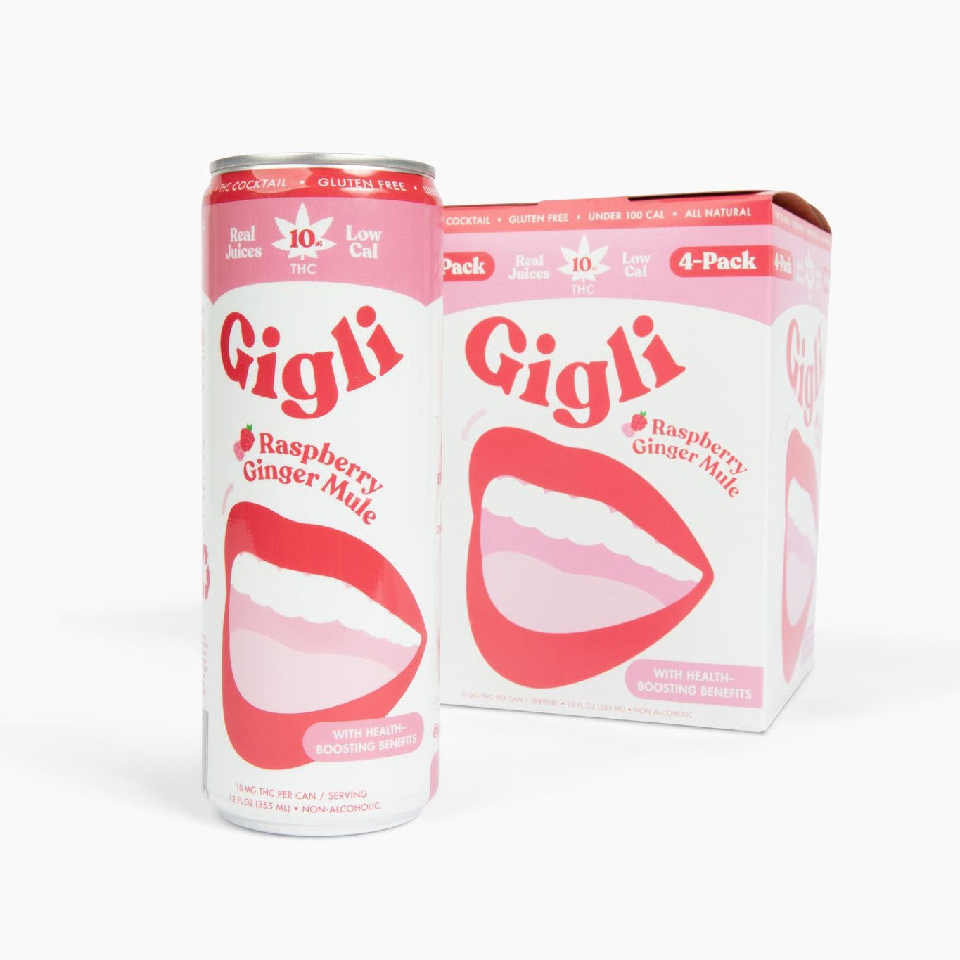 gigli 10 mg THC cocktail raspberry ginger mule 4 pack