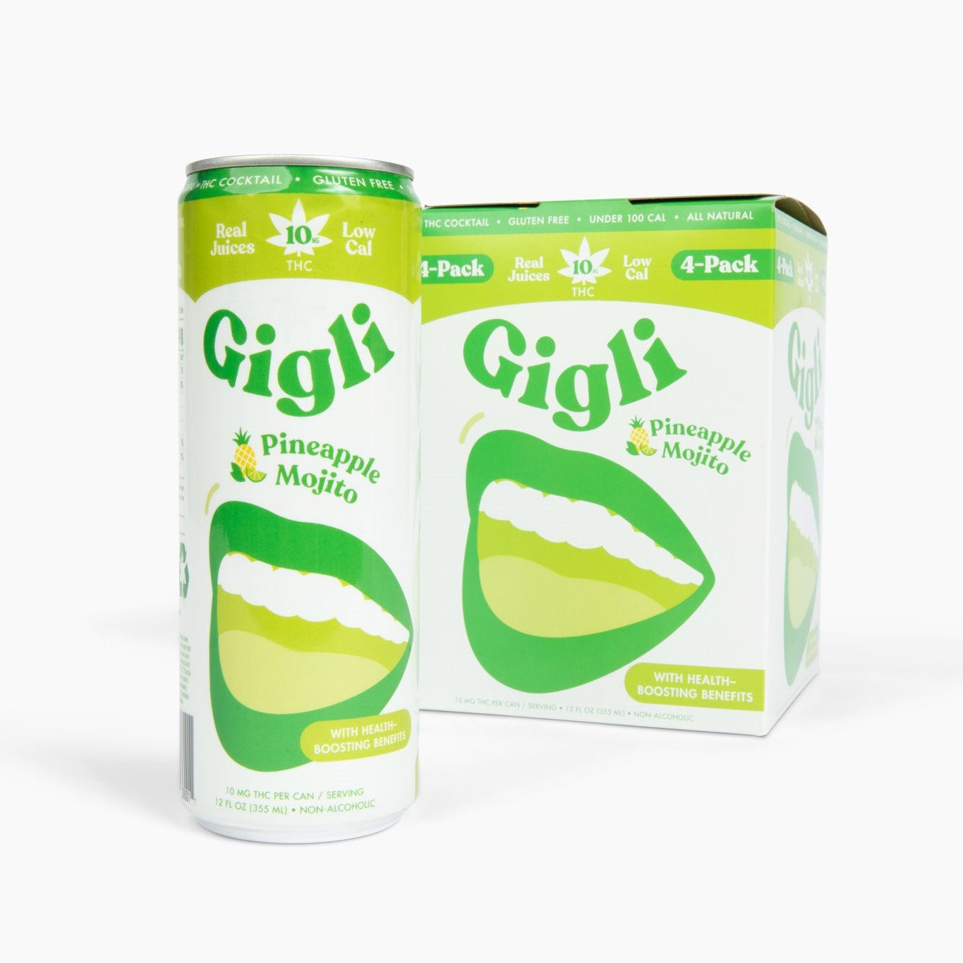 Gigli 10 mg THC Cocktail 4-pack Pineapple Mojito