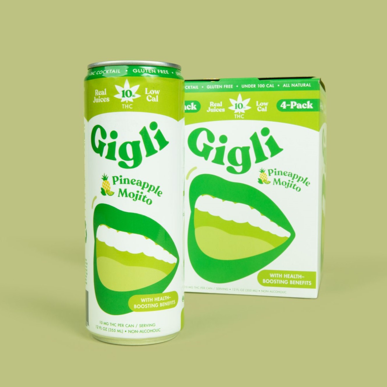 Gigli 10 mg THC Cocktail 4-pack Pineapple Mojito